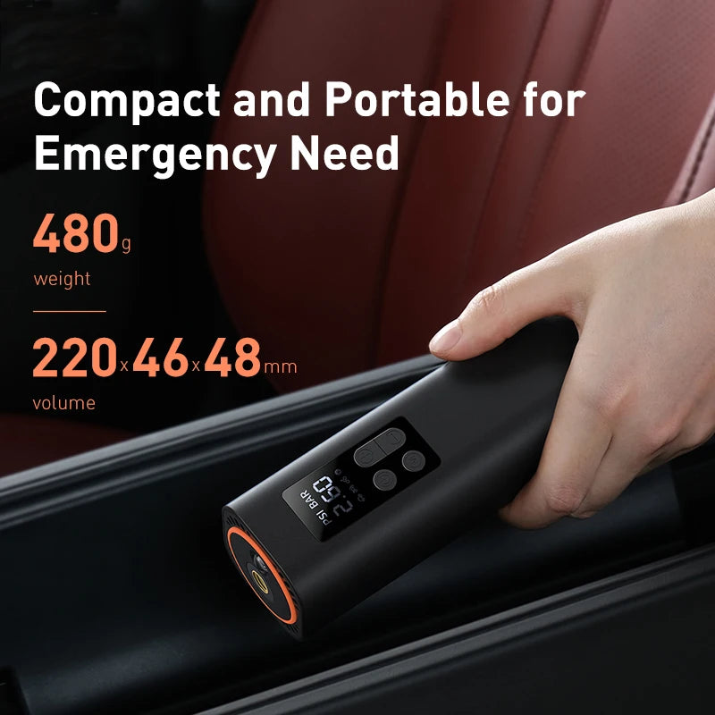 Mini Car Air Compressor 12V 150PSI Portable Car Tire Inflator Smart Digital Inflatable Pump for Car Bicycle Boat Air Pump